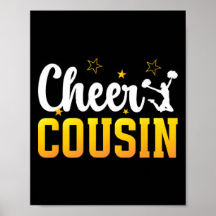 Cheer Cousin Cheerleading Cousin Of A Cheerleader Poster