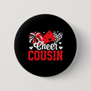 Cheer Cousin Proud Cheerleading Cousin Of A Cheerl 6 Cm Round Badge