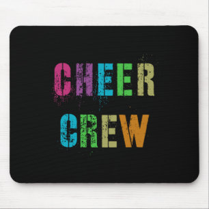 Cheer Crew Cheerleading Team School Cheerleader Sq Mouse Pad