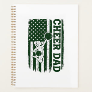 Cheer Dad American Flag Vintage Vector Design_1 Planner