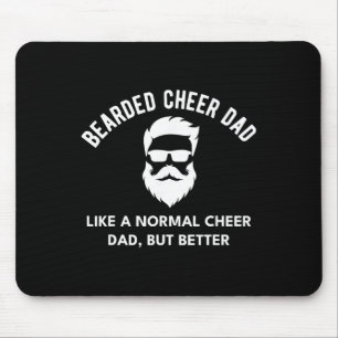 Cheer Dad Bearded Definition Cheerleading Funny _1 Mouse Pad