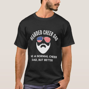 Cheer Dad Bearded Definition Cheerleading Funny _2 T-Shirt