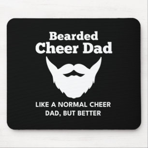 Cheer Dad Bearded Definition Cheerleading Funny Mouse Pad