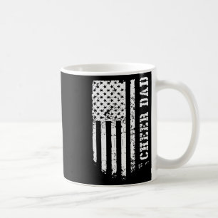 Cheer Dad Cheerleading American Flag Fathers Day C Coffee Mug