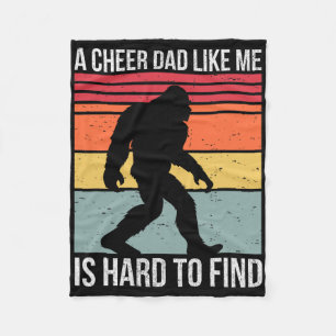 Cheer Dad Cheerleading Bigfoot _1 Fleece Blanket