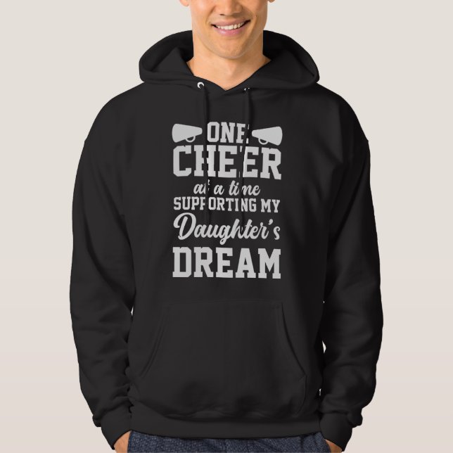 Cheer Dad Cheerleading Cheerleader Support Daughte Hoodie (Front)