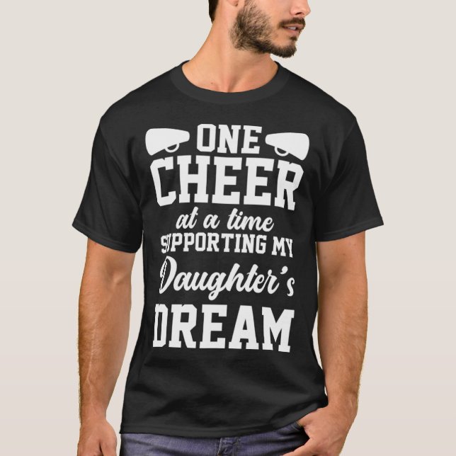 Cheer Dad Cheerleading Cheerleader Support Daughte T-Shirt (Front)