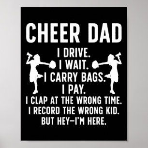 Cheer Dad Cheerleading Dad Of A Cheerleader Father Poster