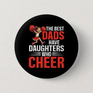 Cheer Dad Cheerleading Fathers Day _1 6 Cm Round Badge