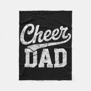 Cheer Dad Cheerleading Team Cheerleader Girl Fan F Fleece Blanket