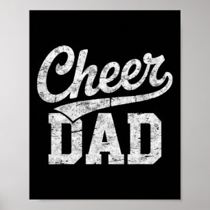 Cheer Dad Cheerleading Team Cheerleader Girl Fan F Poster