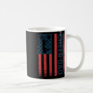 Cheer Dad Cheerleading Us American Flag Cheerleade Coffee Mug