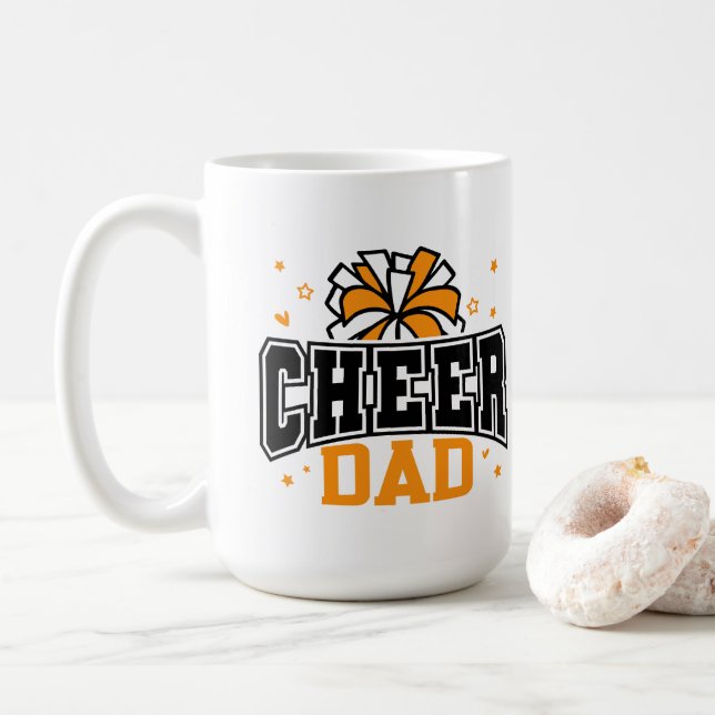 Cheer Dad  Coffee Mug (With Donut)