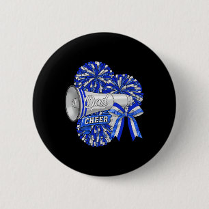 Cheer Dad Daddy Bow Sport Cheerleader Cheerleading 6 Cm Round Badge