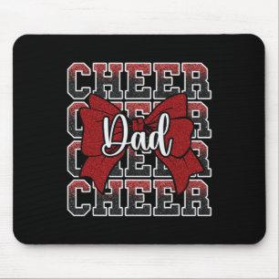 Cheer Dad Daddy Bow Sport Cheerleader Cheerleading Mouse Pad