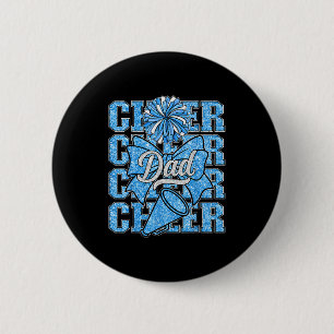 Cheer Dad Daddy Bow Srt Cheerleader Cheerleading B 6 Cm Round Badge