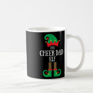 Cheer Dad Elf Christmas Cheerleading Matching Fami Coffee Mug