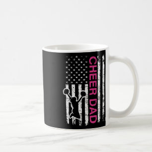 Cheer Dad Flag Pink Cheerleading Coffee Mug