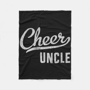 Cheer Dad Gifts Shirts Cheer Uncle Proud Cheerlead Fleece Blanket