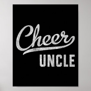 Cheer Dad Gifts Shirts Cheer Uncle Proud Cheerlead Poster