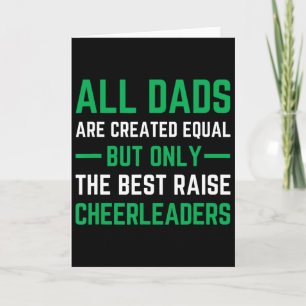 Cheer Dad Green Best Cheerleading Card