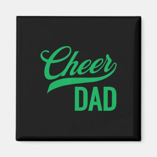 Cheer Dad Green Cheerleading Matching Parents _1 Magnet