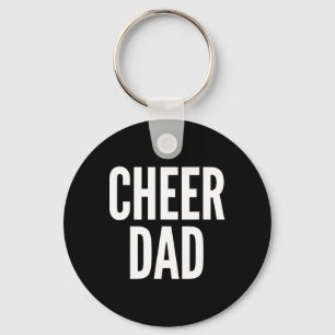 Cheer Dad Green Cheerleading Matching Parents Key Ring