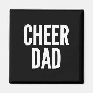 Cheer Dad Green Cheerleading Matching Parents Magnet