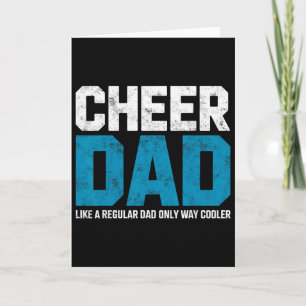 Cheer Dad Like Regular Only Cooler Cheerleading Ch Card