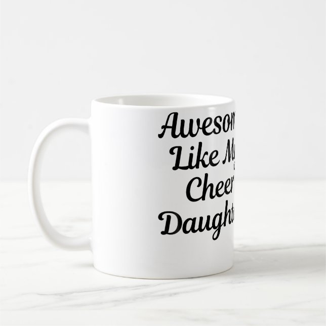 Cheer Dad Mum Cheerleading Coffee Mug (Left)