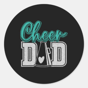Cheer Dad My Favourite Cheerleader Calls Me Dad Te Classic Round Sticker