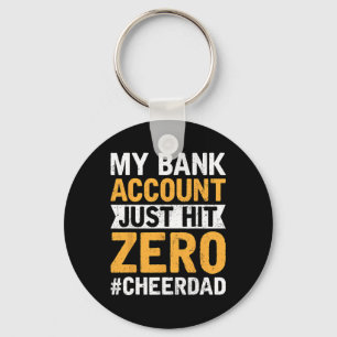 Cheer Dad Nk Account Zero Funny Cheerleader Dad Key Ring