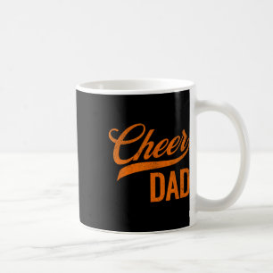 Cheer Dad Orange Cheerleading Matching Parents Coffee Mug