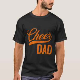 Cheer Dad Orange Cheerleading Matching Parents  T-Shirt