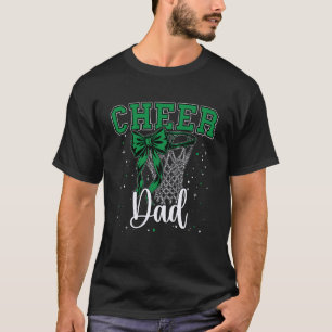 Cheer Dad Papa Bow Sport Basketball Game Cheerlead T-Shirt