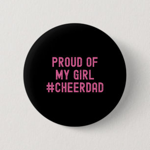 Cheer Dad Pink Cheerleading _2 6 Cm Round Badge