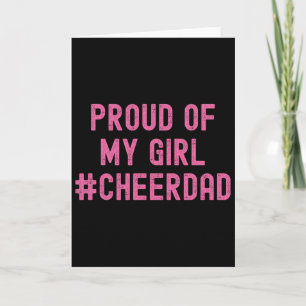 Cheer Dad Pink Cheerleading _2 Card