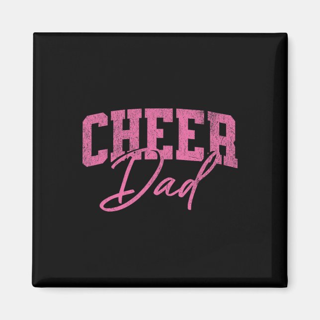 Cheer Dad Pink Cheerleading _3  Magnet (Front)