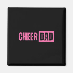 Cheer Dad Pink Cheerleading  Magnet