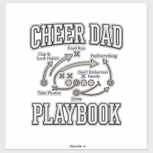 Cheer Dad Playbook Vintage Vector Shirt Design_1