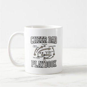 Cheer Dad Playbook Vintage Vector Shirt Design_1 Coffee Mug