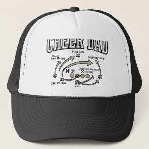 Cheer Dad Playbook Vintage Vector Shirt Design_1 Trucker Hat