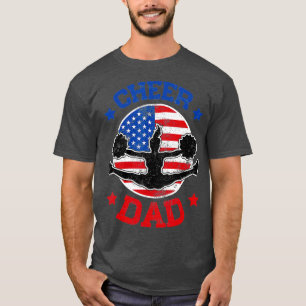 Cheer Dad Proud Fathers Day Cheerleading Girl Comp T-Shirt