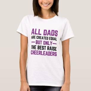 Cheer Dad Purple Best Cheerleading  T-Shirt
