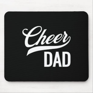 Cheer Dad Red And White Cheerleading Matching Pare Mouse Pad