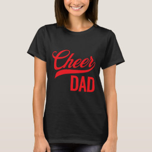 Cheer Dad Red And White Cheerleading Matching Pare T-Shirt