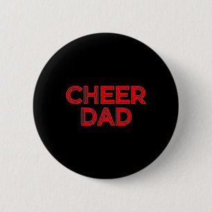Cheer Dad Red Cheerleading _1 6 Cm Round Badge