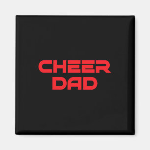 Cheer Dad Red Cheerleading Magnet