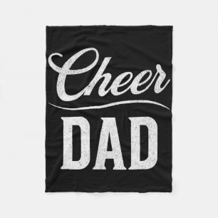 Cheer Dad Royal Blue Cheerleading _2  Fleece Blanket