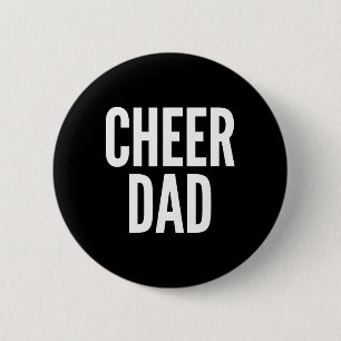 Cheer Dad Royal Blue Cheerleading Matching Parents 6 Cm Round Badge